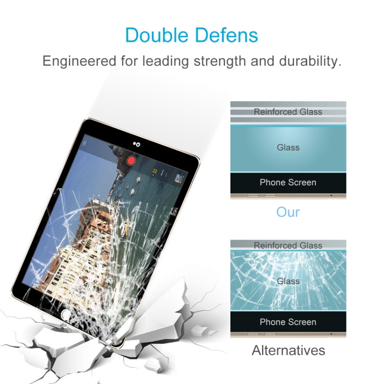 ฟิล์มกระจกนิรภัยป้องกันการระเบิด 9H 10D สำหรับ iPad 5 และ 6 9.7 นิ้ว