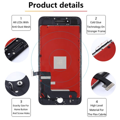 หน้าจอ LCD ดั้งเดิมและชุดประกอบ Digitizer สำหรับ iPhone 8 Plus, i8 Plus Original Black, i8 Plus Original White