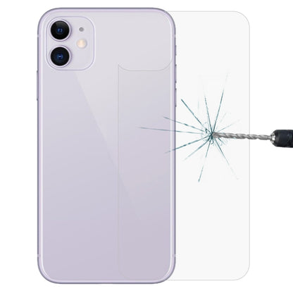 สำหรับ iPhone 11 9H 2.5D ครึ่งหน้าจอโทรศัพท์มือถือโปร่งใสฟิล์มกระจกนิรภัยฟิล์มด้านหลัง, For iPhone 11 (1 PC)