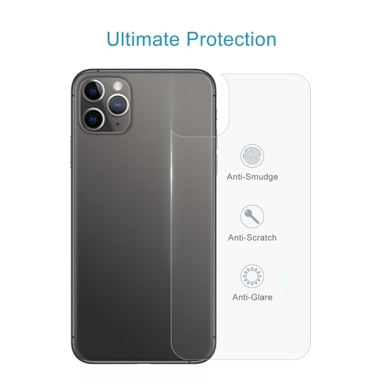 สำหรับ iPhone 11 Pro 9H 2.5D ครึ่งหน้าจอโทรศัพท์มือถือโปร่งใสฟิล์มกระจกนิรภัยฟิล์มด้านหลัง, For iPhone 11 Pro (1 PC)
