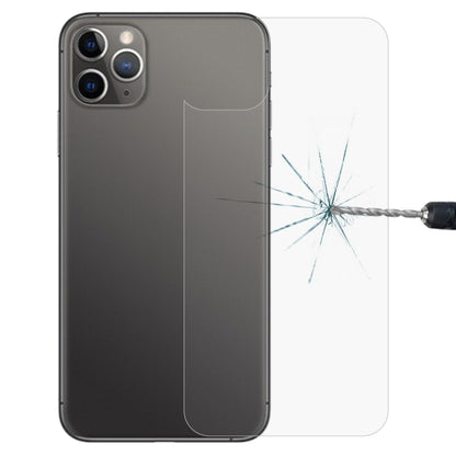 สำหรับ iPhone 11 Pro Max 9H 2.5D ครึ่งหน้าจอโทรศัพท์มือถือโปร่งใสฟิล์มกระจกนิรภัยฟิล์มด้านหลัง, For iPhone 11 Pro Max (1 PC)