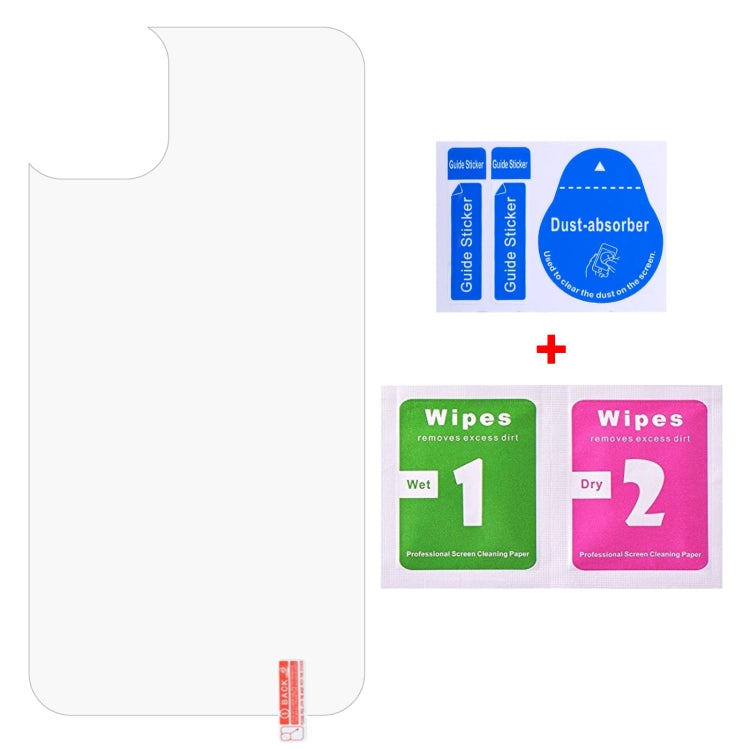 สำหรับ iPhone 11 Pro Max 9H 2.5D ครึ่งหน้าจอโทรศัพท์มือถือโปร่งใสฟิล์มกระจกนิรภัยฟิล์มด้านหลัง, For iPhone 11 Pro Max (1 PC)