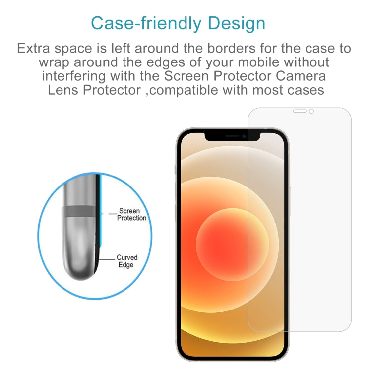 สำหรับ iPhone 12 มินิ 10 ชิ้น 0.26mm 9H 2.5D ฟิล์มกระจกนิรภัย (รูเปิด), For iPhone 12 mini