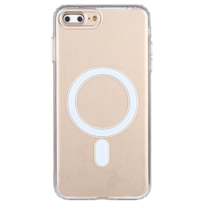 สำหรับ iPhone 7 Plus / 8 Plus เคส Magsafe แหวนแม่เหล็กแบบเรียบง่ายรวมทุกอย่าง PC คริสตัลอะคริลิคใส + เคสกันกระแทก TPU, For iPhone 7 Plus