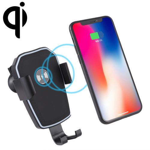 K81 10W QI Universal หมุนแรงโน้มถ่วง Induction รถชาร์จไร้สายผู้ถือโทรศัพท์มือถือพร้อมถ้วยดูด, K81