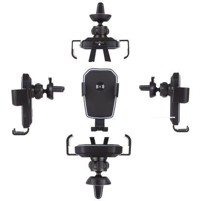 K81 10W QI Universal หมุนแรงโน้มถ่วง Induction รถชาร์จไร้สายผู้ถือโทรศัพท์มือถือพร้อมถ้วยดูด, K81