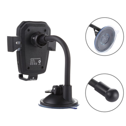 K81 10W QI Universal หมุนแรงโน้มถ่วง Induction รถชาร์จไร้สายผู้ถือโทรศัพท์มือถือพร้อมถ้วยดูด, K81