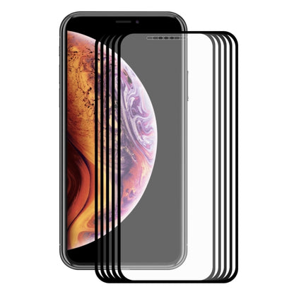 5 ชิ้นสำหรับ iPhone XS Max ENKAY Hat-Prince 0.2mm 9H 2.5D ฟิล์มกระจกนิรภัยแบบเต็มหน้าจอ, For XS Max (2.5D)
