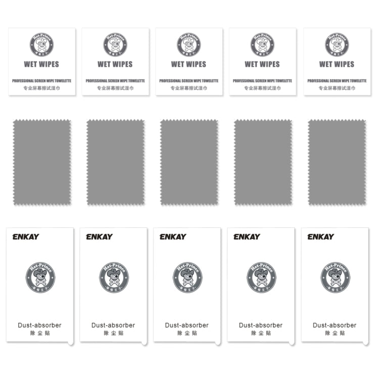 5 ชิ้นสำหรับ iPhone XS Max ENKAY Hat-Prince 0.2mm 9H 2.5D ฟิล์มกระจกนิรภัยแบบเต็มหน้าจอ, For XS Max (2.5D)