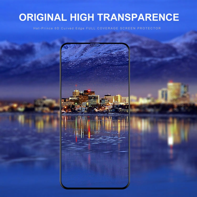 สำหรับ iPhone 11 Pro / XS / X ENKAY HatPrince 0.26mm 9H 6D ฟิล์มกระจกนิรภัยแบบเต็มหน้าจอโค้ง, For X / XS (6D)