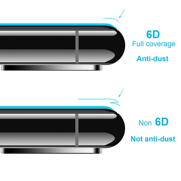 สำหรับ iPhone 11 Pro / XS / X ENKAY HatPrince 0.26mm 9H 6D ฟิล์มกระจกนิรภัยแบบเต็มหน้าจอโค้ง, For X / XS (6D)