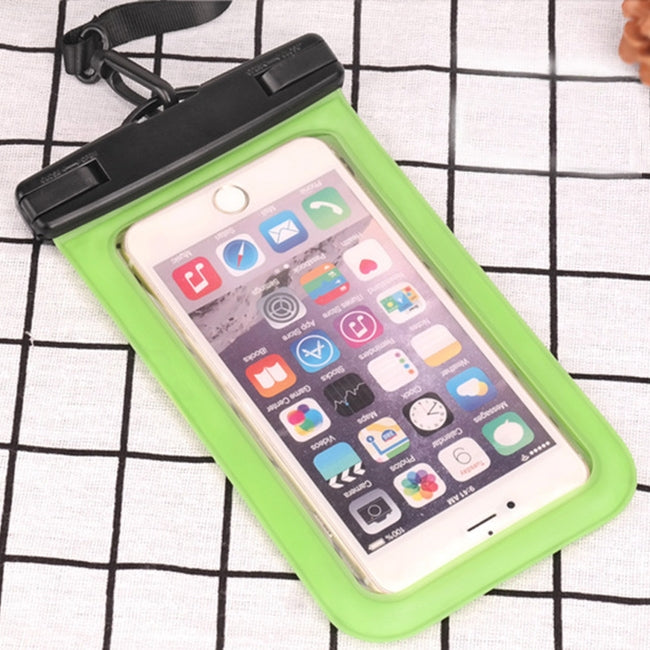 กระเป๋ากันน้ำ PVC ใสอเนกประสงค์ IPX8 พร้อมเชือกเส้นเล็กสำหรับสมาร์ทโฟนที่มีขนาดต่ำกว่า 6.3 นิ้ว