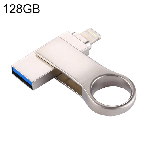 RQW-10D 2 ใน 1 USB 2.0 และ 8 พิน 128GB แฟลชไดรฟ์, RQW-10D