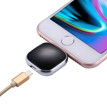 RQW-18S 8 Pin 128GB แฟลชไดรฟ์อเนกประสงค์พร้อม USB / Micro USB เข้ากับสาย Micro USB, RQW-18S Black