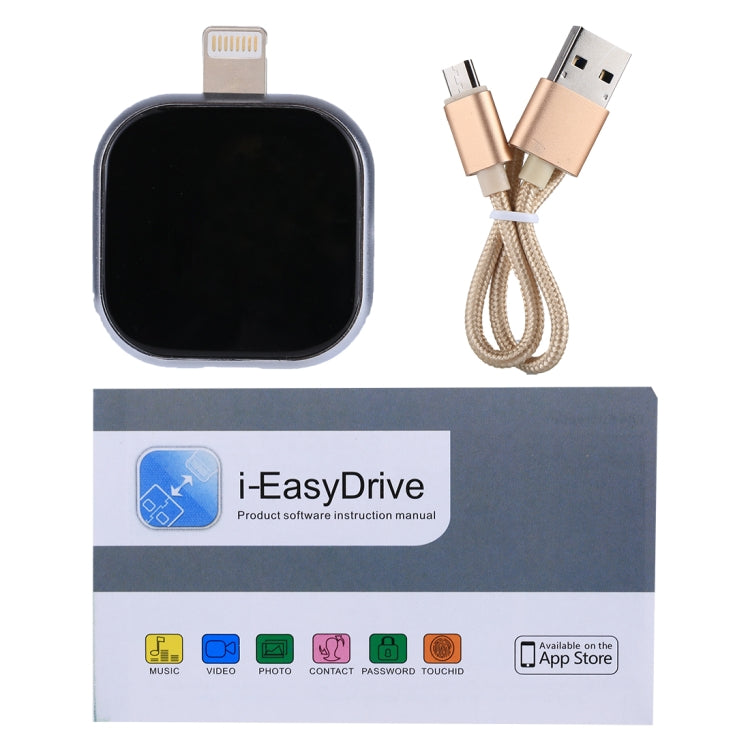 RQW-18S 8 Pin 16GB แฟลชไดรฟ์อเนกประสงค์พร้อม USB / Micro USB เข้ากับสาย Micro USB, RQW-18S Black, RQW-18S Gold
