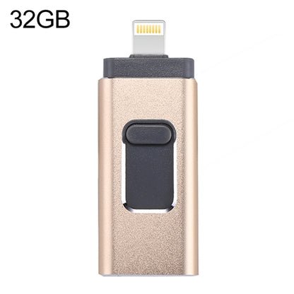 easyflash RQW-01B 3 ใน 1 USB 2.0 และ 8 Pin และ Micro USB 32GB แฟลชไดรฟ์, RQW-01B Gold