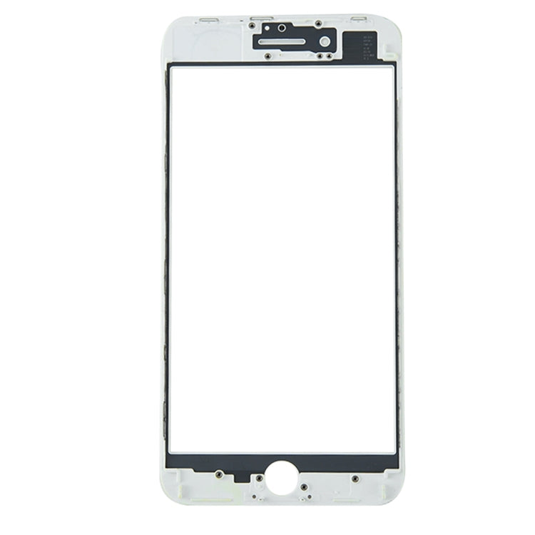 สำหรับ iPhone 8 Plus หน้าจอด้านหน้าเลนส์กระจกด้านนอกพร้อมกรอบหน้าจอ LCD ด้านหน้า, For iPhone 8 Plus (Frame)