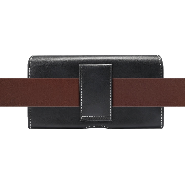 Men Lambskin Texture โทรศัพท์มือถืออเนกประสงค์อเนกประสงค์กระเป๋าหนังคาดเอวสำหรับสมาร์ทโฟนขนาด 5.5 นิ้วหรือต่ำกว่า, For 5.5 Inch