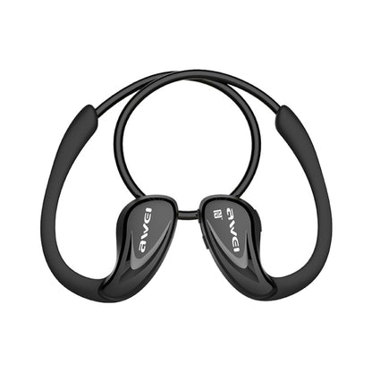 AWEI A880BL กีฬากันน้ำ Bluetooth CSR4.1 หูฟัง ชุดหูฟังสเตอริโอไร้สายพร้อมฟังก์ชัน NFC, A880BL