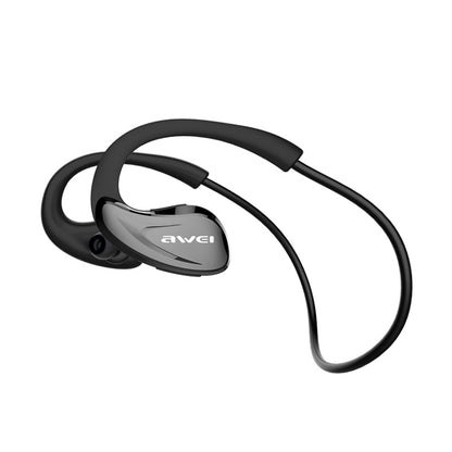 AWEI A880BL กีฬากันน้ำ Bluetooth CSR4.1 หูฟัง ชุดหูฟังสเตอริโอไร้สายพร้อมฟังก์ชัน NFC, A880BL