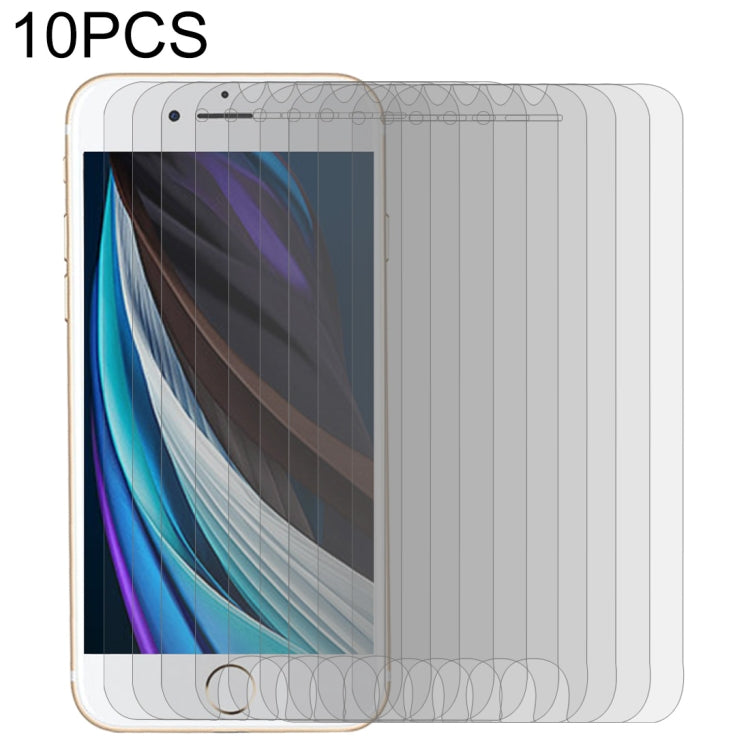 สำหรับ iPhone SE 2022 / SE 2020 10pcs Large Arc EdgeTempered Glass Film, For iPhone SE 2022 (10pcs)