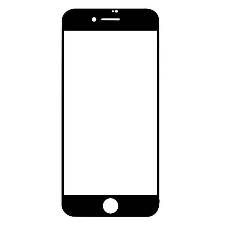 สำหรับ iPhone SE 2022/2020 ฟิล์มกระจกนิรภัยอลูมิเนียมขอบโค้งขนาดใหญ่แบบเต็มหน้าจอ, 1pcs