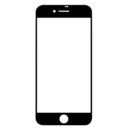 สำหรับ iPhone SE 2022/2020 ฟิล์มกระจกนิรภัยอลูมิเนียมขอบโค้งขนาดใหญ่แบบเต็มหน้าจอ, 1pcs