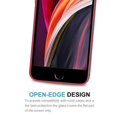 สำหรับ iPhone SE 2022/2020 ฟิล์มกระจกนิรภัยอลูมิเนียมขอบโค้งขนาดใหญ่แบบเต็มหน้าจอ, 1pcs