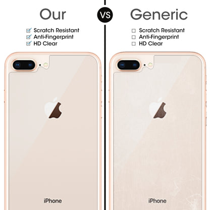 สำหรับเมมเบรนด้านหลัง IPhone 8 Plus และ 7 Plus ความแข็ง 0.3 มม. 9H การป้องกันชายแดนโค้ง 2.5d ระเบิดเมมเบรนด้านหลังคุณภาพสูง, For 8P & 7P
