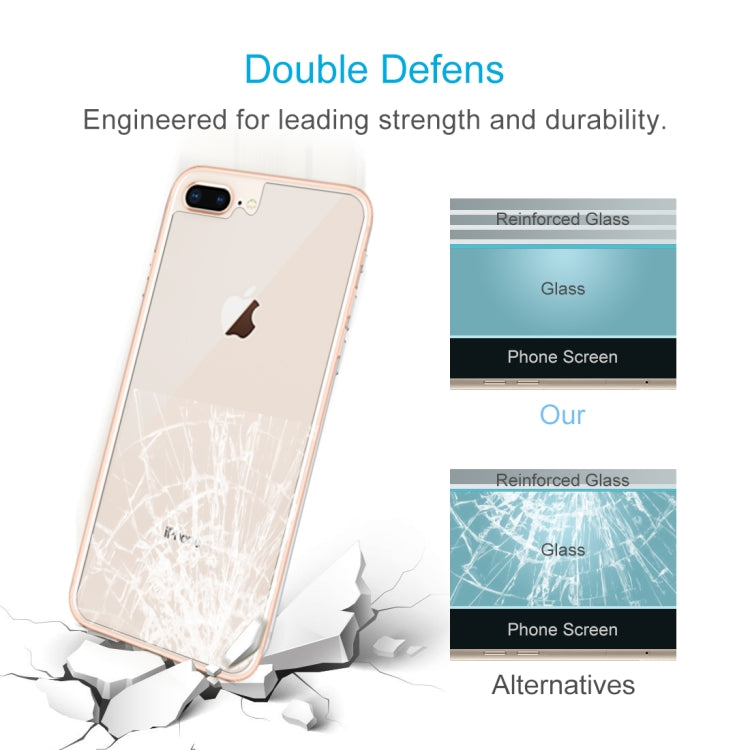 สำหรับเมมเบรนด้านหลัง IPhone 8 Plus และ 7 Plus ความแข็ง 0.3 มม. 9H การป้องกันชายแดนโค้ง 2.5d ระเบิดเมมเบรนด้านหลังคุณภาพสูง, For 8P & 7P