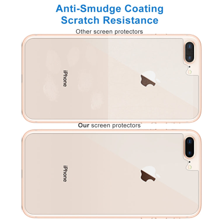 สำหรับเมมเบรนด้านหลัง IPhone 8 Plus และ 7 Plus ความแข็ง 0.3 มม. 9H การป้องกันชายแดนโค้ง 2.5d ระเบิดเมมเบรนด้านหลังคุณภาพสูง, For 8P & 7P