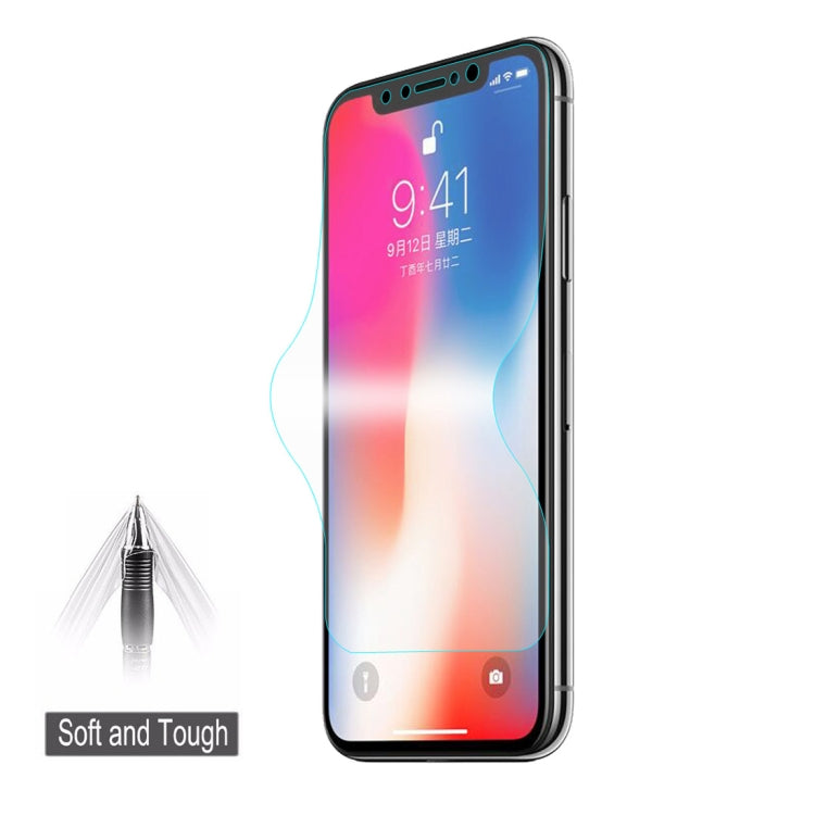 ENKAY Hat-Prince 0.1 มม. 3D แบบเต็มหน้าจอป้องกันฟิล์มไฮโดรเจลป้องกันการระเบิดสำหรับ iPhone XS, TPU + TPE + วัสดุ PET, iPhone XS