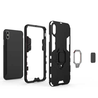 สำหรับ iPhone XS Max PC + TPU เคสกันกระแทกพร้อมที่ใส่แหวนแม่เหล็ก, For XS Max