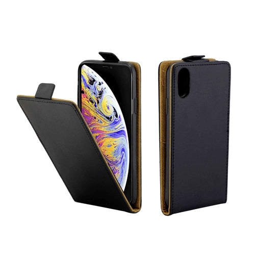 สำหรับ iPhone XS Max ธุรกิจสไตล์พลิกแนวตั้งซองหนัง TPU พร้อมช่องเสียบการ์ด, For XS Max