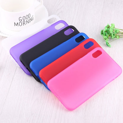 สำหรับ iPhone XS Max สีทึบ Frosted Soft TPU Case, For XS Max