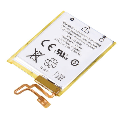 แบตเตอรี่ลิเธียมโพลิเมอร์แบบชาร์จไฟได้ 3.7V 220mAh สำหรับ iPod nano 7th, For Apple iPod nano 7