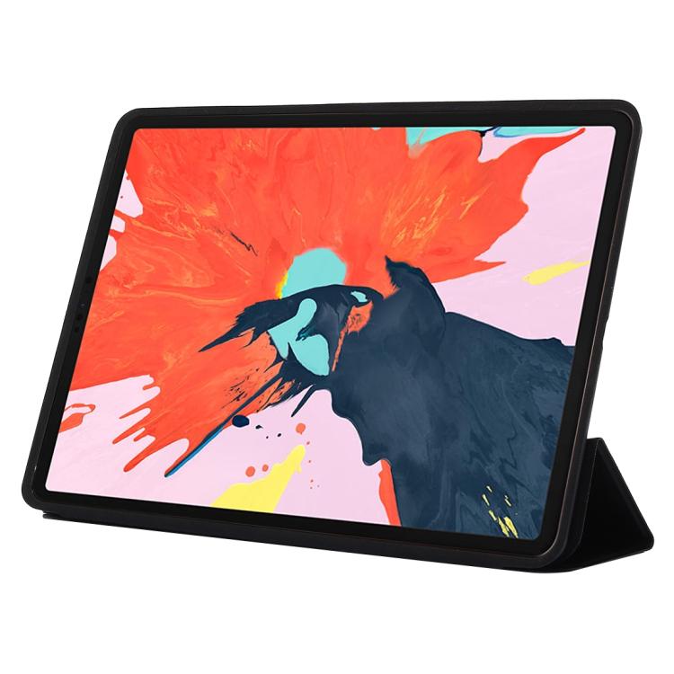 ซองหนังสีทึบพลิกแนวนอนสำหรับ iPad Pro 12.9 นิ้ว (2018) พร้อมตัวยึดสามพับและฟังก์ชั่นปลุก / นอนหลับ, For iPad Pro 12.9 inch (2018)