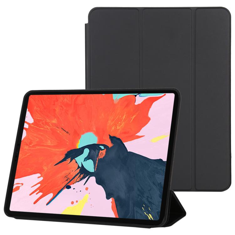 ซองหนังสีทึบพลิกแนวนอนสำหรับ iPad Pro 12.9 นิ้ว (2018) พร้อมตัวยึดสามพับและฟังก์ชั่นปลุก / นอนหลับ, For iPad Pro 12.9 inch (2018)