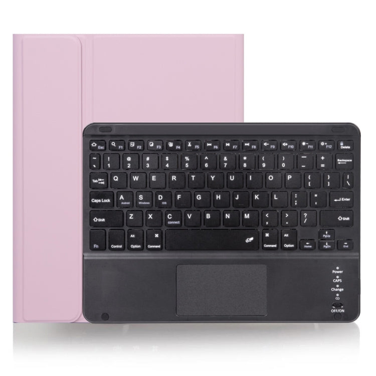 X-11BC Skin Plain Texture เคสแท็บเล็ตคีย์บอร์ด Bluetooth ที่ถอดออกได้สำหรับ iPad Pro 11 นิ้ว 2020/2018 พร้อมทัชแพดและช่องเสียบปากกา