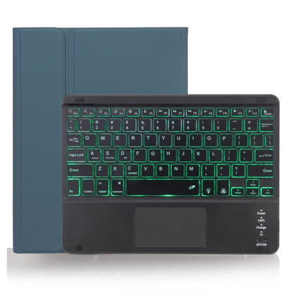 X-11BCS ผิวธรรมดาพื้นผิวคีย์บอร์ด Bluetooth ที่ถอดออกได้เคสแท็บเล็ตสำหรับ iPad Pro 11 นิ้ว 2020/2018 พร้อมทัชแพดและช่องเสียบปากกาและแสงไฟ