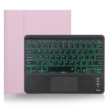 X-11BCS ผิวธรรมดาพื้นผิวคีย์บอร์ด Bluetooth ที่ถอดออกได้เคสแท็บเล็ตสำหรับ iPad Pro 11 นิ้ว 2020/2018 พร้อมทัชแพดและช่องเสียบปากกาและแสงไฟ