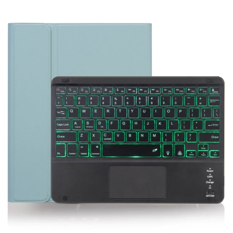 X-11BCS ผิวธรรมดาพื้นผิวคีย์บอร์ด Bluetooth ที่ถอดออกได้เคสแท็บเล็ตสำหรับ iPad Pro 11 นิ้ว 2020/2018 พร้อมทัชแพดและช่องเสียบปากกาและแสงไฟ