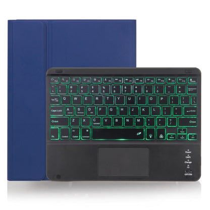 X-11BCS ผิวธรรมดาพื้นผิวคีย์บอร์ด Bluetooth ที่ถอดออกได้เคสแท็บเล็ตสำหรับ iPad Pro 11 นิ้ว 2020/2018 พร้อมทัชแพดและช่องเสียบปากกาและแสงไฟ
