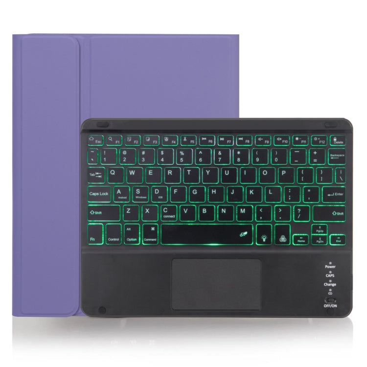 X-11BCS ผิวธรรมดาพื้นผิวคีย์บอร์ด Bluetooth ที่ถอดออกได้เคสแท็บเล็ตสำหรับ iPad Pro 11 นิ้ว 2020/2018 พร้อมทัชแพดและช่องเสียบปากกาและแสงไฟ