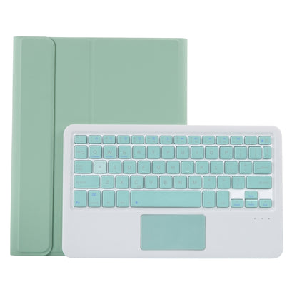 YT11B-Aเคสแท็บเล็ตหนังคีย์บอร์ดบลูทูธสีลูกกวาดที่ถอดออกได้พร้อมทัชแพดและช่องเสียบปากกาและที่วางสำหรับiPad Pro 11 นิ้ว 2021, For iPad Pro 11 2022 / 2021 / Air 5 / Air 4