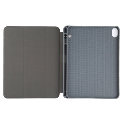 Mutural YASHI ซีรีส์ TPU + ผ้า PU รูปแบบพื้นผิวซองหนังพลิกแนวนอนพร้อมตัวยึดสามพับและช่องเสียบปากกาและฟังก์ชั่นปลุก / นอนหลับสำหรับ iPad Air 2022/2020 10.9, For iPad Air 2022 / 2020 10.9