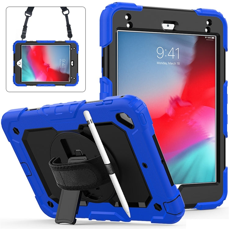 เคสซิลิกาเจลสีสันสดใสกันกระแทก PC สำหรับ iPad Mini 2019 / Mini 4 พร้อมตัวยึดและสายสะพายไหล่และสายคล้องมือและช่องเสียบปากกา, For iPad Mini 2019 / Mini 4