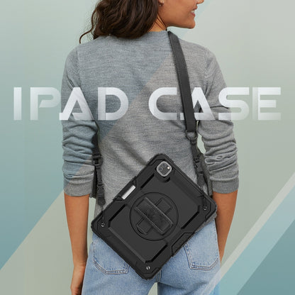 สำหรับ iPad Pro 11 นิ้ว (2018) / Pro 11 นิ้ว (2020) ซิลิกาเจลสีสันสดใสกันกระแทก + เคสแท็บเล็ตป้องกันพีซีพร้อมตัวยึดและสายสะพายไหล่และสายคล้องมือและช่องเสียบปากกา, For iPad Pro 11 inch (2018)
