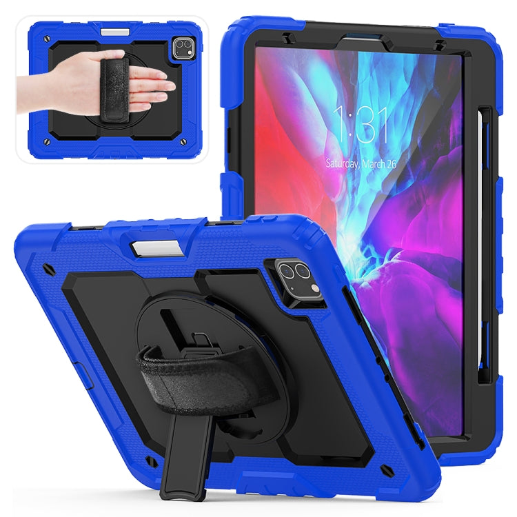 สำหรับ iPad Pro 11 นิ้ว (2018) / Pro 11 นิ้ว (2020) ซิลิกาเจลสีสันสดใสกันกระแทก + เคสแท็บเล็ตป้องกันพีซีพร้อมตัวยึดและสายสะพายไหล่และสายคล้องมือและช่องเสียบปากกา, For iPad Pro 11 inch (2018)