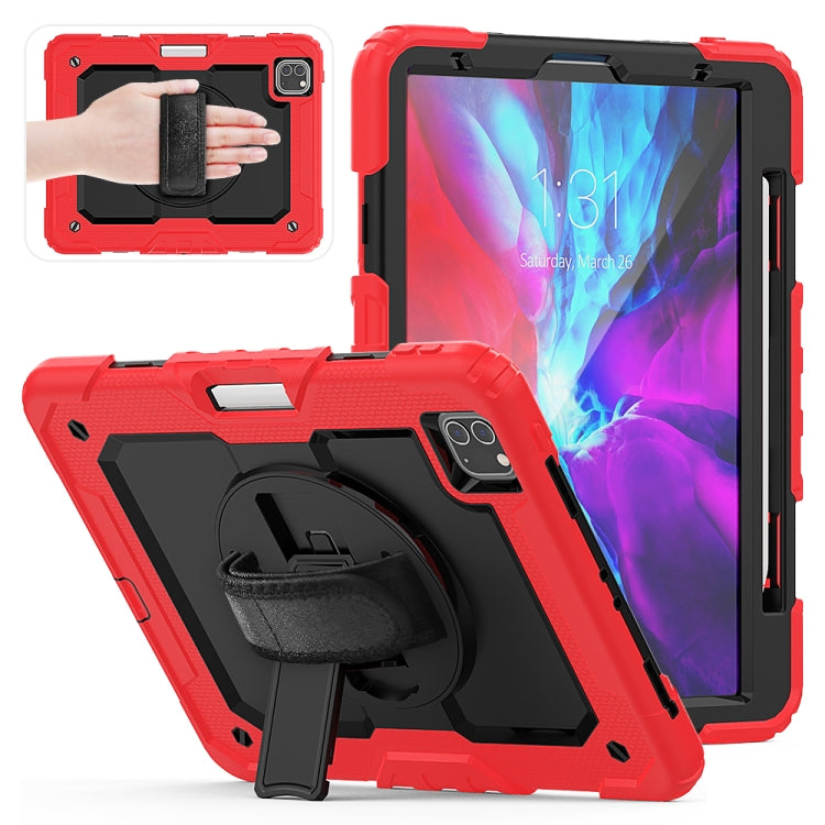 สำหรับ iPad Pro 11 นิ้ว (2018) / Pro 11 นิ้ว (2020) ซิลิกาเจลสีสันสดใสกันกระแทก + เคสแท็บเล็ตป้องกันพีซีพร้อมตัวยึดและสายสะพายไหล่และสายคล้องมือและช่องเสียบปากกา, For iPad Pro 11 inch (2018)